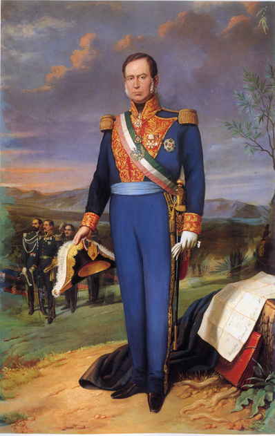 Eduardo Pingret, siglo XIX, Mariano Arista, óleo sobre tela. Imagen tomada de: Eduardo Báez, La pintura militar de México en el siglo XIX, México, Secretaría de la Defensa Nacional, 1992, p. 95.