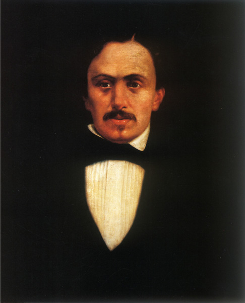 José Inés Tovilla, Francisco González Bocanegra, óleo sobre tela, 1918, Museo Nacional de Historia. Imagen tomada del libro: El Himno Nacional Mexicano, México, Secretaría de Gobernación, 2004, p. 49.