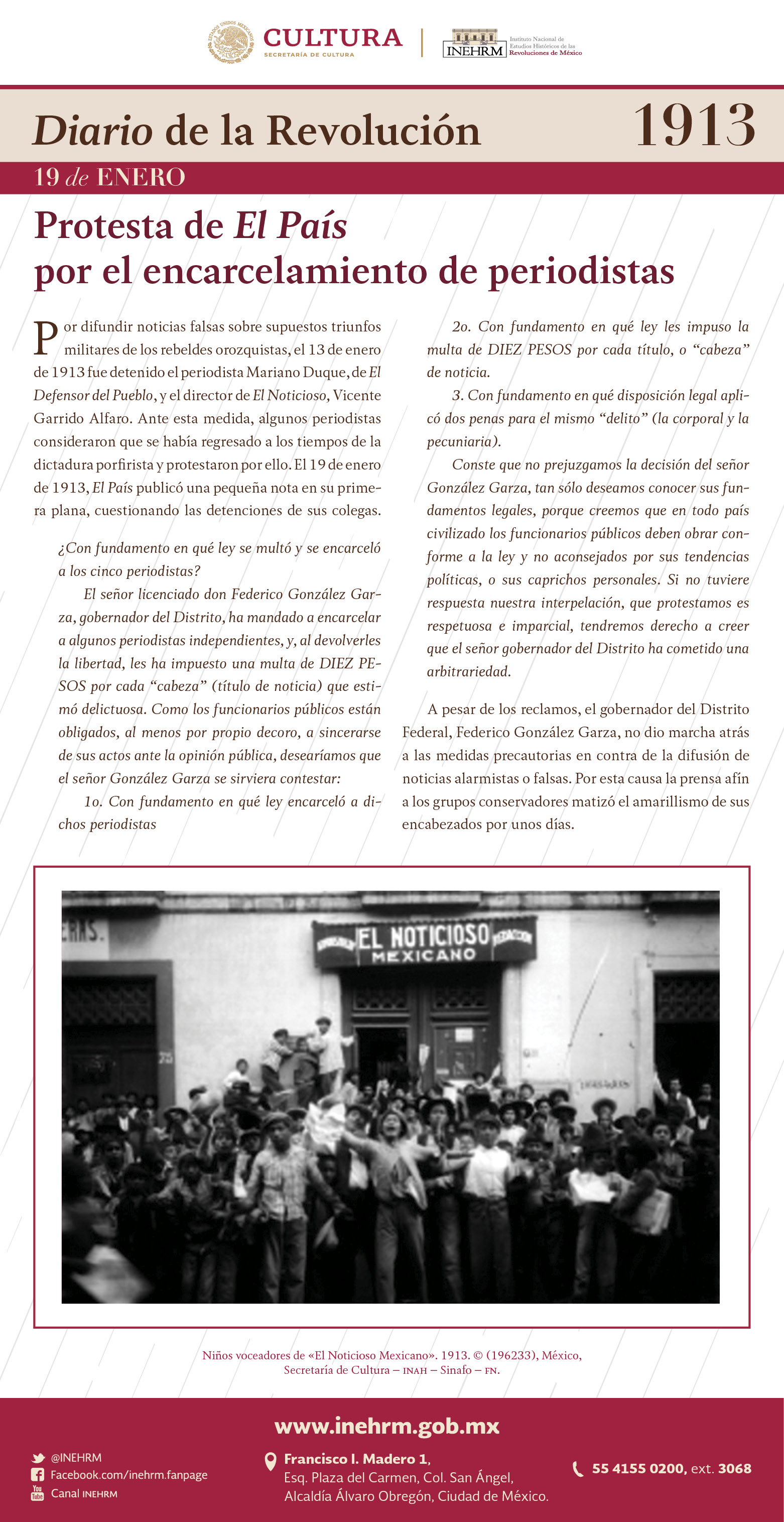 19 de enero 1913