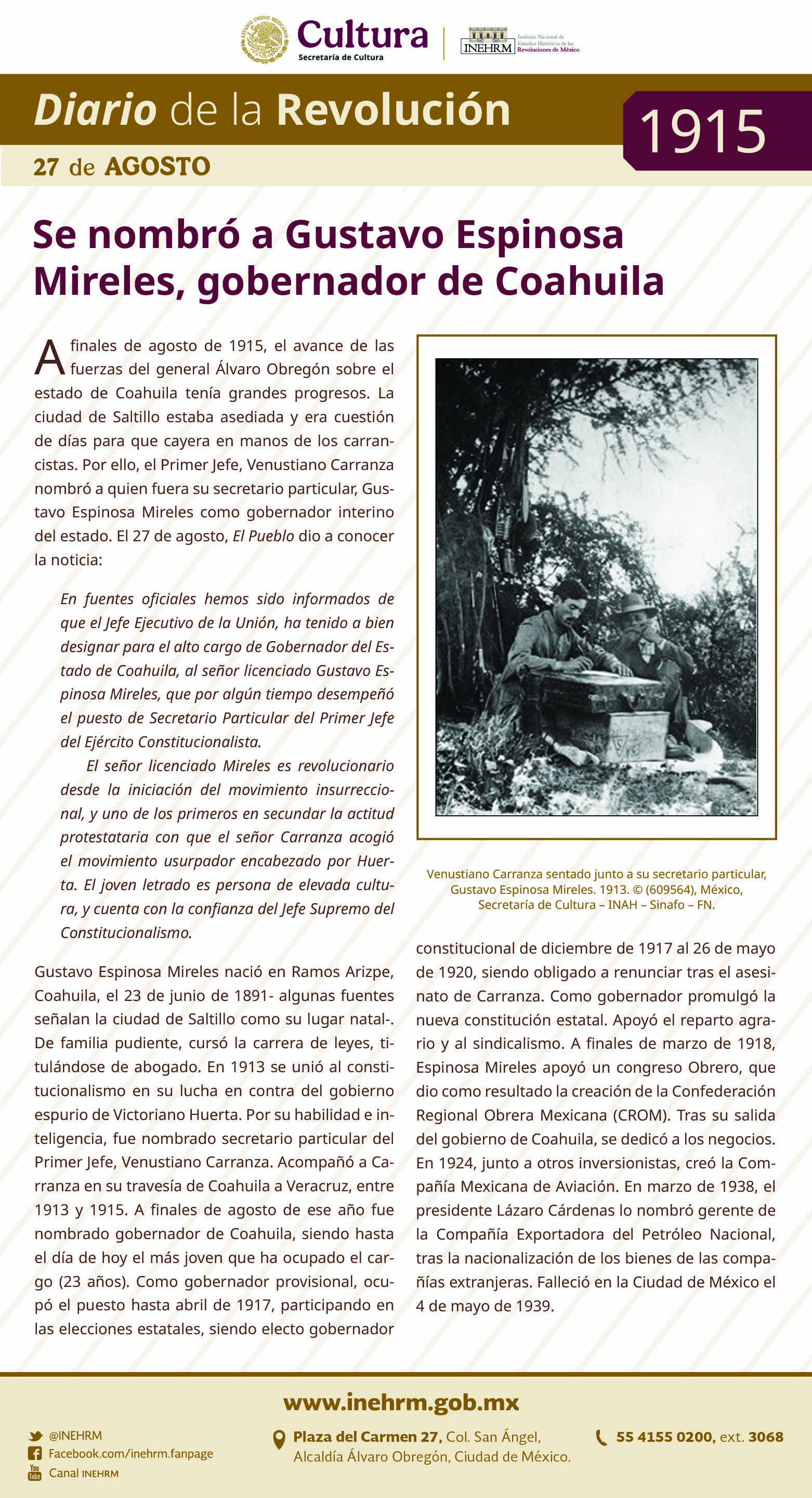 27 de agosto 1915