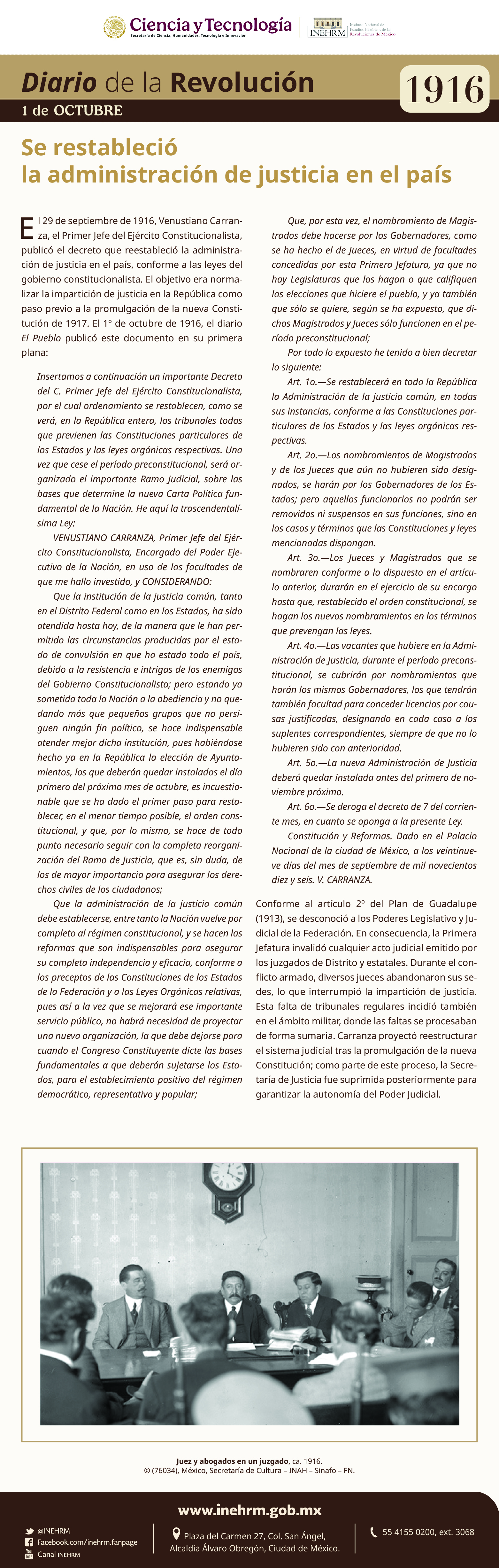 1 de octubre 1915