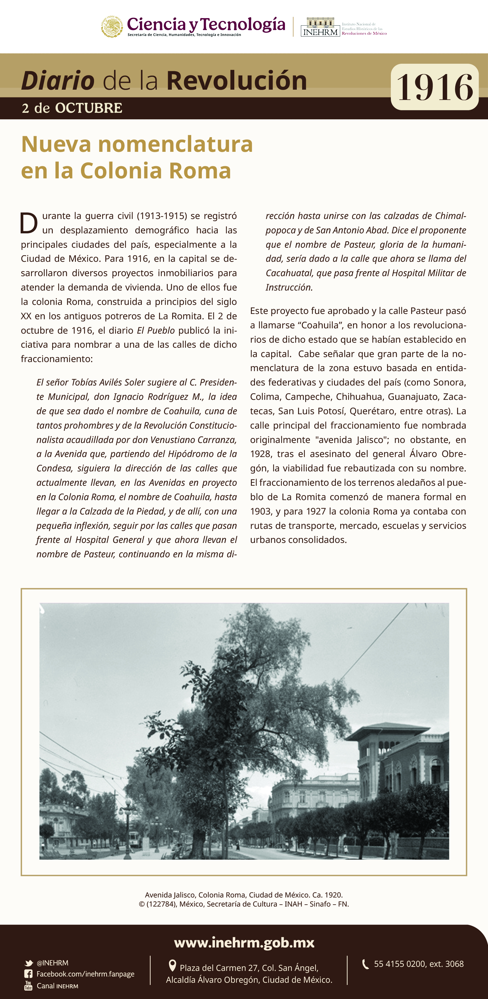 2 de octubre 1916